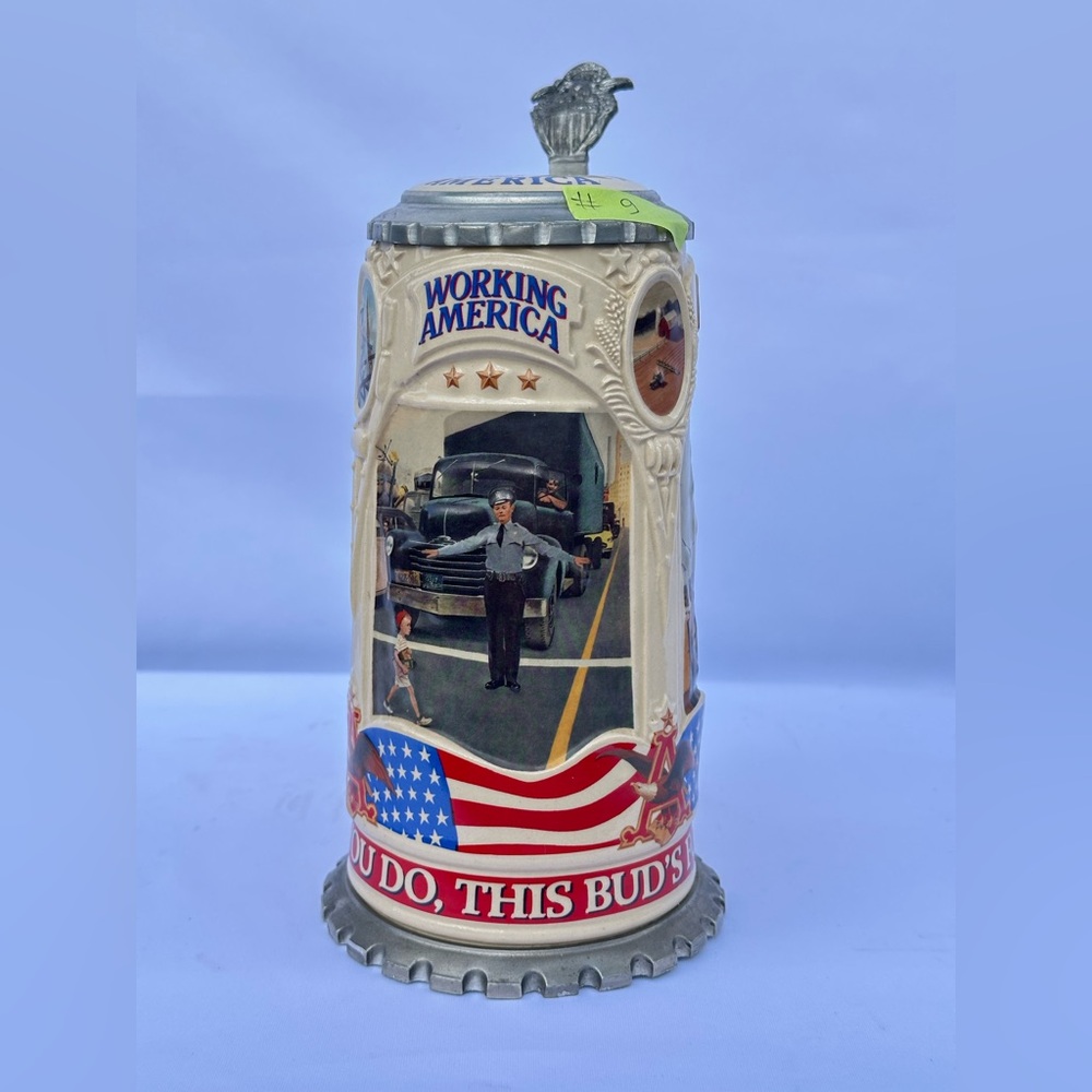 #9 Budweiser Working America Series American Worker III Stein